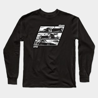 NISSAN 370Z Black 'N White Archive 2 (Black Version) Long Sleeve T-Shirt